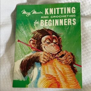 Mary Maxim Knitting and Crocheting Guide with Green Cover